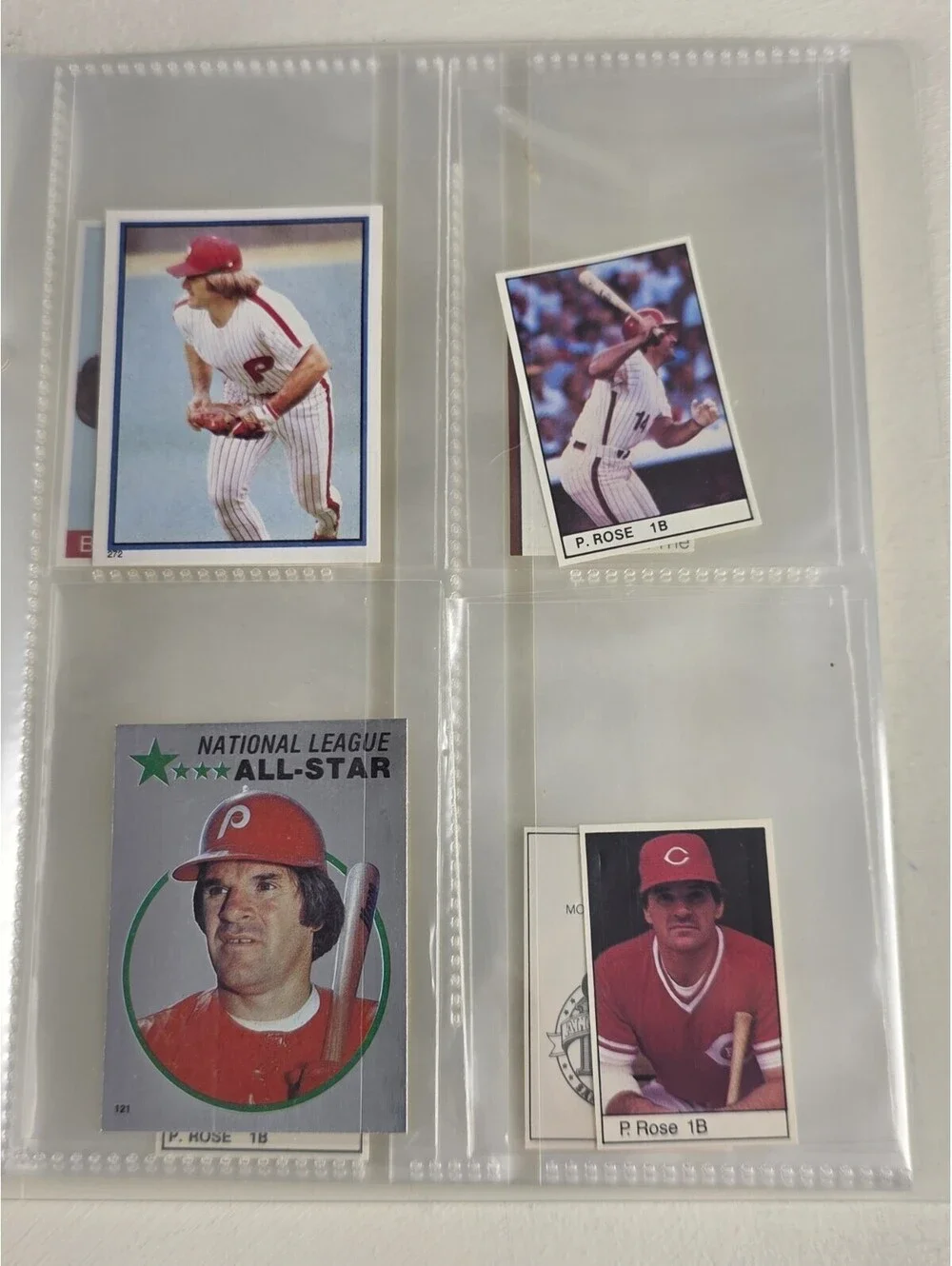 Topps Pete Rose Vintage Sticker & Mini Card Lot